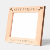 Custom Hearts Best Friends Geätzte Rahmen (Links)