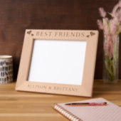 Custom Hearts Best Friends Geätzte Rahmen (Links)