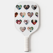 Custom HEARTS Foto Gallery Pickleball Paddel