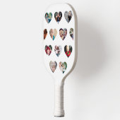 Custom HEARTS Foto Gallery Pickleball Paddel Schläger (Links)