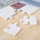 Custom Hearts Ice Blue Ribbon Puzzle (Seite)