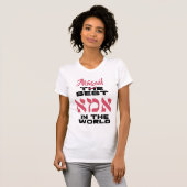 Custom Hebrew Best Ima in the World - Jüdische Mam T-Shirt (Vorne ganz)