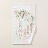 Custom Hebrew Shabbat Shalom Netilat Yadayim Handtuch (Handtuch)