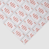 Custom Hebrew Venachafoch-hu Purim Mishloach Manot Seidenpapier (Detail)