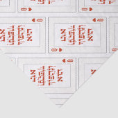 Custom Hebrew Venachafoch-hu Purim Mishloach Manot Seidenpapier (Detail)