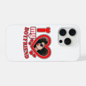 Custom Heft Foto I Liebe Mein Freund iPhone Hülle (Rückseite (Horizontal))