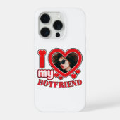Custom Heft Foto I Liebe Mein Freund iPhone Hülle (Rückseite)
