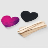 Custom Heftpaddel Fan - Neon Pink & Black Fächer (Non-assembled)