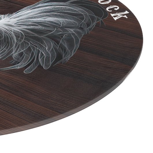 Custom Heirloom Rooster Bauernhof Schneidebrett (Ecke)