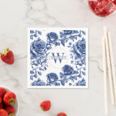 Custom Heirloom Rose Collection Blue Rose Serviette (Beispiel)