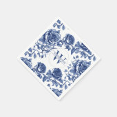 Custom Heirloom Rose Collection Blue Rose Serviette (Ecke)