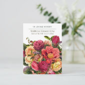 Custom Helle Wasserfarbe Blumenbeerdigung Postkart Postkarte (Stehend Vorderseite)