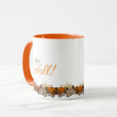 Custom Hello Fall Season Coffee Tasse (Vorderseite Links)