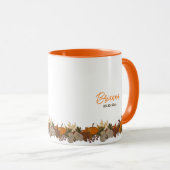 Custom Hello Fall Season Coffee Tasse (VorderseiteRechts)