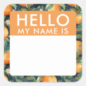 Custom Hello Mein Name ist Aufkleber (Vorderseite)
