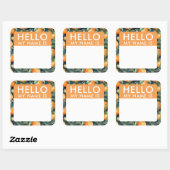 Custom Hello Mein Name ist Aufkleber (Blatt)