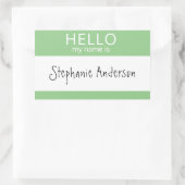 Custom HELLO Mein Name ist Aufkleber Abzeichen (Tasche)
