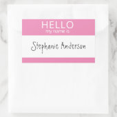 Custom HELLO Mein Name ist Aufkleber Abzeichen (Tasche)