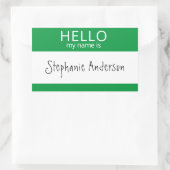 Custom HELLO Mein Name ist Aufkleber Abzeichen (Tasche)