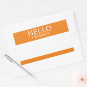 Custom HELLO Mein Name ist Aufkleber Abzeichen Lee (Umschlag)