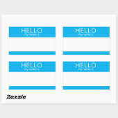 Custom HELLO Mein Name ist Aufkleber Abzeichen Lee (Blatt)