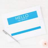 Custom HELLO Mein Name ist Aufkleber Abzeichen Lee (Umschlag)
