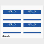 Custom HELLO Mein Name ist Aufkleber Abzeichen Lee (Blatt)