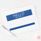 Custom HELLO Mein Name ist Aufkleber Abzeichen Lee (Umschlag)