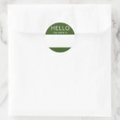 Custom HELLO Mein Name ist Aufkleber Abzeichen Lee (Tasche)