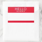 Custom HELLO Mein Name ist Aufkleber Abzeichen Lee (Tasche)