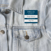Custom HELLO Mein Name Pronouns ist Abzeichen Button (Beispiel)