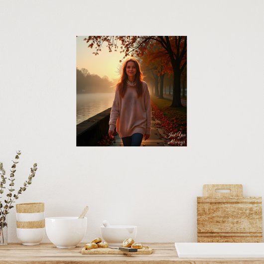 Custom Her Portrait – A Special Gift for Her Poster (Küche)