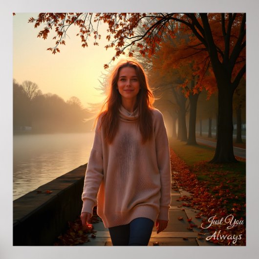 Custom Her Portrait – A Special Gift for Her Poster (Vorne)