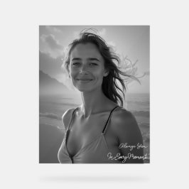 Custom Her Portrait – Simple Photo Gift for Her Acrylschild