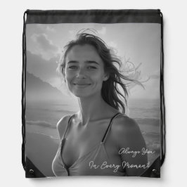 Custom Her Portrait – Simple Photo Gift for Her Sportbeutel