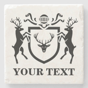 Custom Heraldic Stadium Blazon Steinuntersetzer
