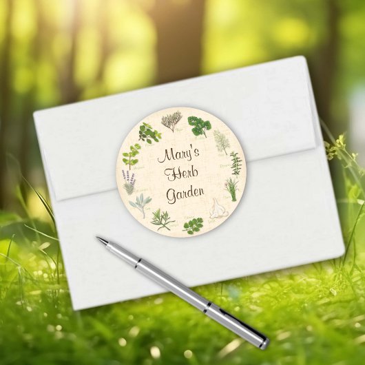 Custom Herb Garden Stickers