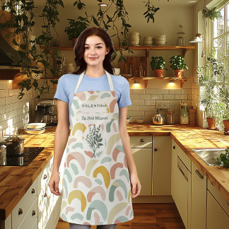Custom Herb Whispere mit Pastel Archs Schürze