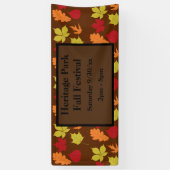Custom Herbstlaubs Fall Festival Banner (Vertikal)