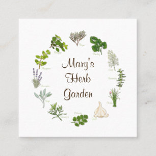 Custom Herd Garden Business Card Quadratische Visitenkarte
