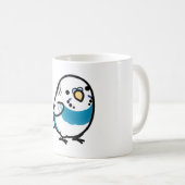 CUSTOM Herr Blue the Chubby Budgie Kaffeetasse (VorderseiteRechts)