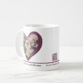 Custom Herz-Shaped Rose Foto Florist Promotional Kaffeetasse (Vorderseite Links)