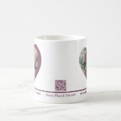 Custom Herz-Shaped Rose Foto Florist Promotional Kaffeetasse (Mittel)