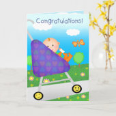 Custom Herzlichen Glückwunsch New Baby / Anreise Karte (Gelbe Blume)