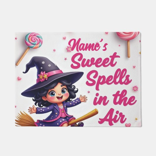 Custom Hexe & Candy Sky Begrüßungsmatte für Front Fußmatte (Vorderseite)
