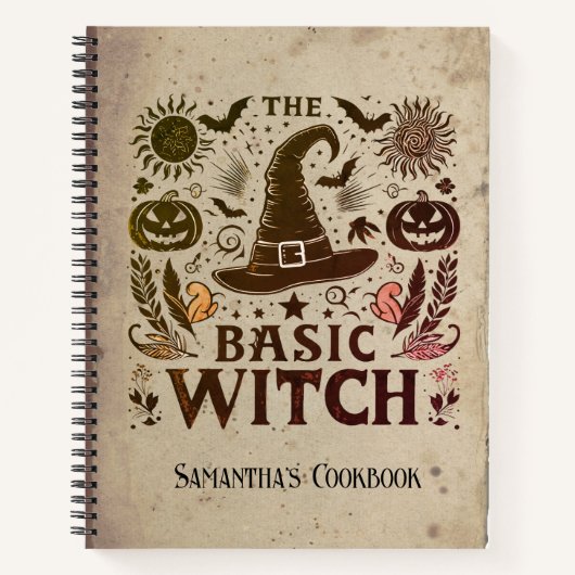 Custom Hexenhut Cotattcore Pumpkins Halloween Notizblock (Vorderseite)