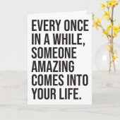 CUSTOM Hier bin ich Sarcastic Romantischer Spaß Fu Karte (Gelbe Blume)