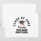 Custom High School Abschlussfeier Einladung (Vorne/Hinten)