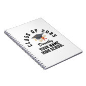 Custom High School Abschlussfeier Notizblock (Rechte Seite)