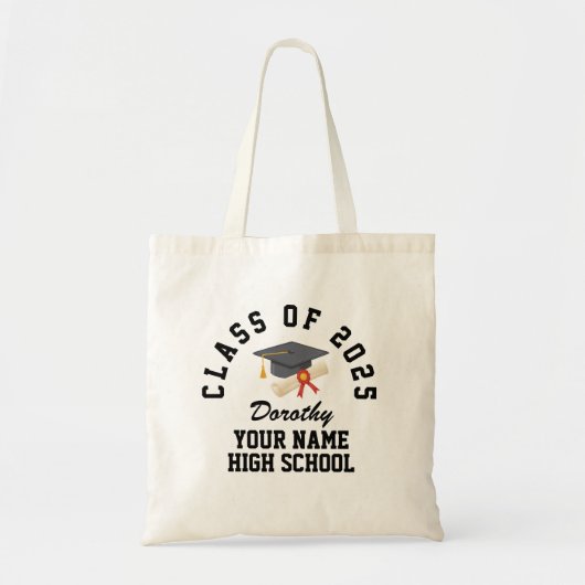 Custom High School Abschlussfeier Tragetasche (Vorne)
